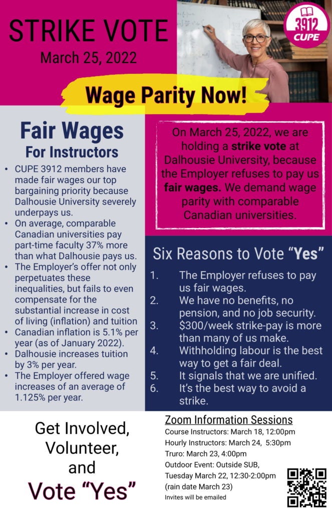 PT Instructor Strike Vote Poster