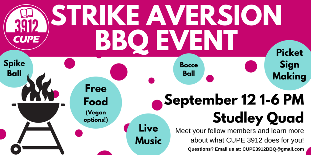 CUPE3912 BBQ