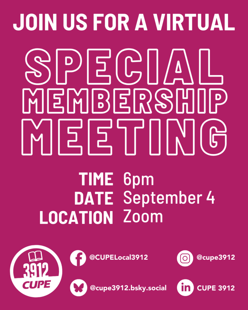 Special Membership Meeting (virtual)